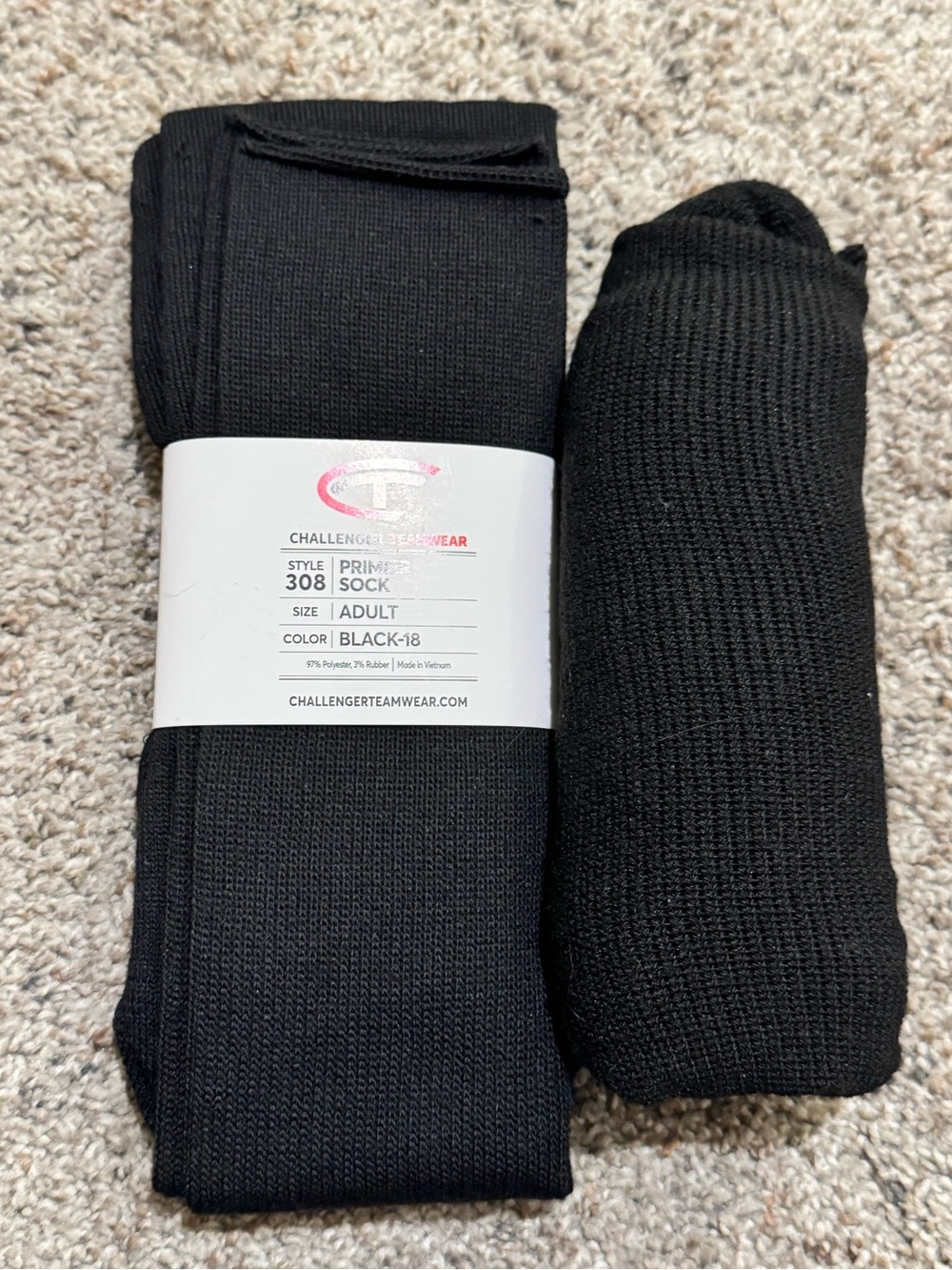 Black Primer Socks - Teen/Adult